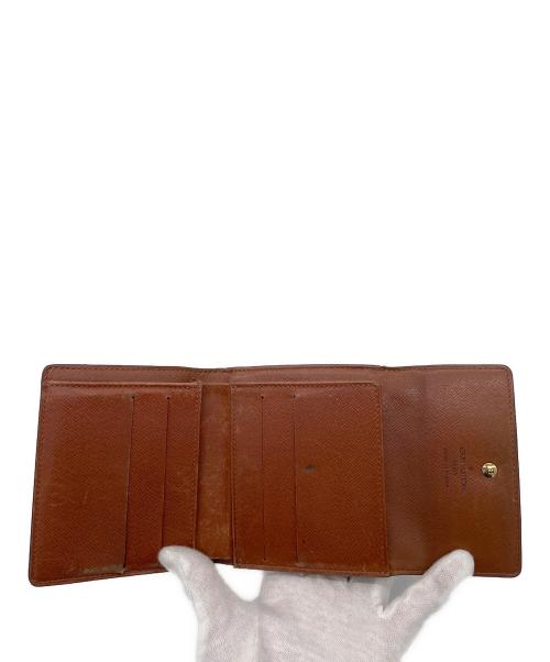 LOUIS VUITTON（ルイ ヴィトン）LOUIS VUITTON (ルイ ヴィトン) ポルトモネ・ビエ カルトクレディ　3つ折り財布 ブラウンの古着・服飾アイテム