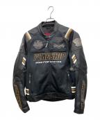 FLAGSHIPフラッグシップ）の古着「モーターサイクルジャケット」｜ブラック