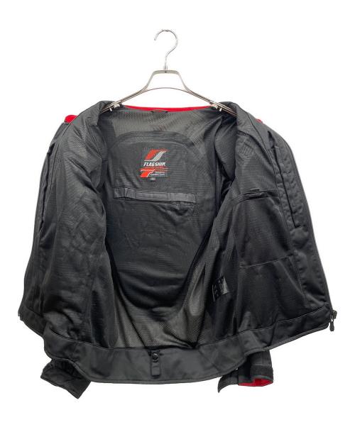 FLAGSHIP（フラッグシップ）FLAGSHIP (フラッグシップ) モーターサイクルジャケット ブラック×ホワイト サイズ:LLの古着・服飾アイテム