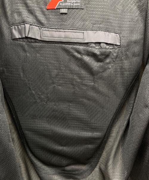 FLAGSHIP（フラッグシップ）FLAGSHIP (フラッグシップ) モーターサイクルジャケット ブラック×ホワイト サイズ:LLの古着・服飾アイテム