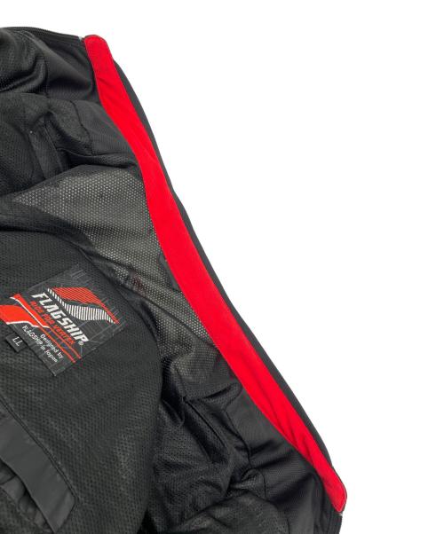 FLAGSHIP（フラッグシップ）FLAGSHIP (フラッグシップ) モーターサイクルジャケット ブラック×ホワイト サイズ:LLの古着・服飾アイテム
