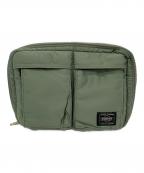 PORTERポーター）の古着「パスポートケース」｜グリーン