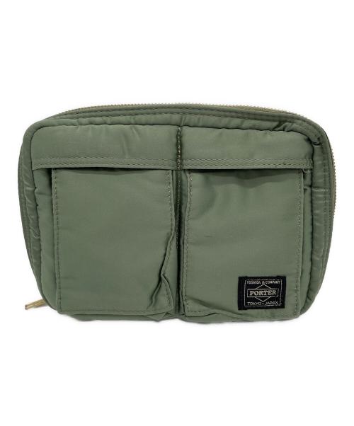 PORTER（ポーター）PORTER (ポーター) パスポートケース グリーンの古着・服飾アイテム