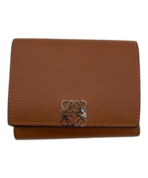 LOEWE（ロエベ）LOEWE (ロエベ) 3つ折り財布 ブラウンの古着・服飾アイテム