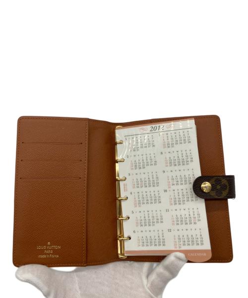 LOUIS VUITTON（ルイ ヴィトン）LOUIS VUITTON (ルイ ヴィトン) アジェンダPM　手帳カバー ブラウンの古着・服飾アイテム