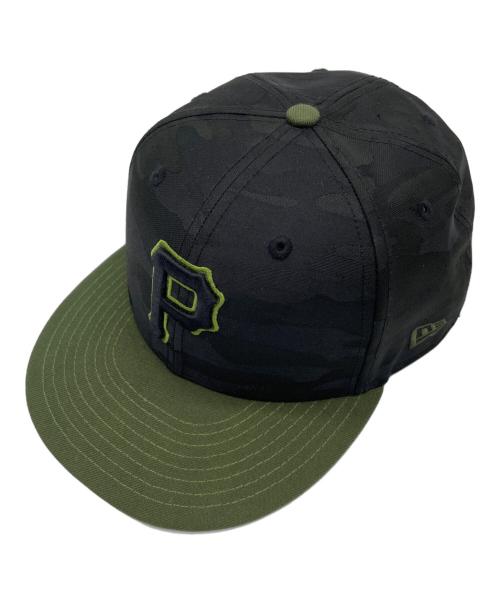 New Era（ニューエラ）New Era (ニューエラ) キャップ ブラック×グリーンの古着・服飾アイテム