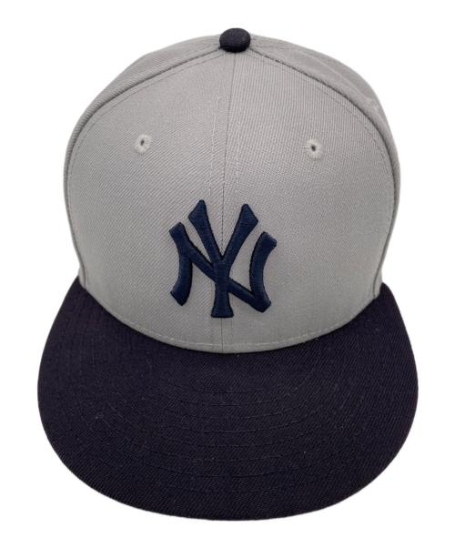 New Era（ニューエラ）New Era (ニューエラ) キャップ グレー×ネイビーの古着・服飾アイテム