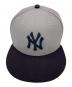 New Era (ニューエラ) キャップ グレー×ネイビー：3000円