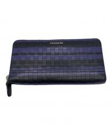 COACH（コーチ）の古着「長財布」｜バイオレット×ブラック