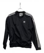 adidasアディダス）の古着「ウーブンクルーネック」｜ブラック