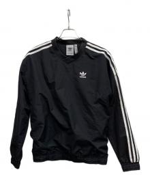 adidas（アディダス）の古着「ウーブンクルーネック」｜ブラック