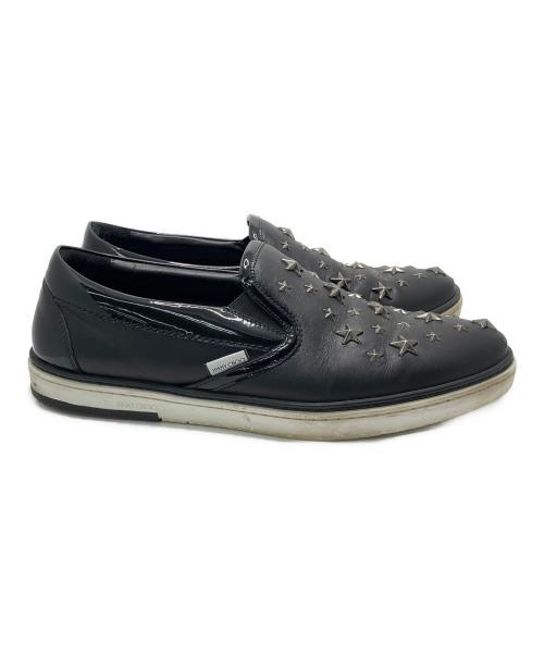 JIMMY CHOO（ジミーチュウ）JIMMY CHOO (ジミーチュウ) スリッポン ブラック サイズ:43の古着・服飾アイテム