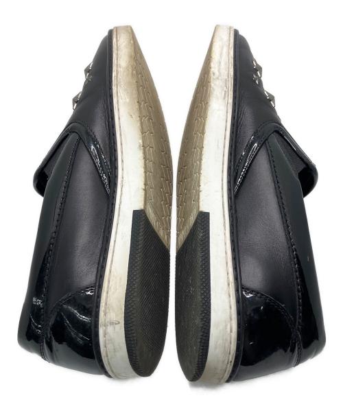 JIMMY CHOO（ジミーチュウ）JIMMY CHOO (ジミーチュウ) スリッポン ブラック サイズ:43の古着・服飾アイテム