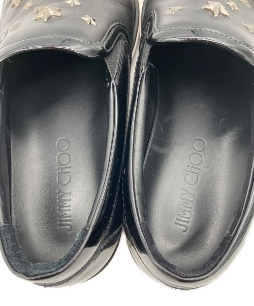 JIMMY CHOO（ジミーチュウ）JIMMY CHOO (ジミーチュウ) スリッポン ブラック サイズ:43の古着・服飾アイテム