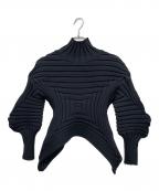 PLEATS PLEASEプリーツプリーズ）の古着「FLOST KNIT　厚手ニット」｜ブラック