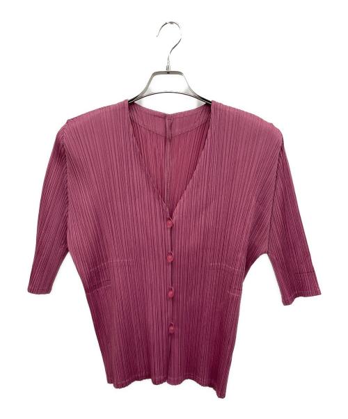PLEATS PLEASE（プリーツプリーズ）PLEATS PLEASE (プリーツプリーズ) 薄手カーディガン サイズ:4の古着・服飾アイテム