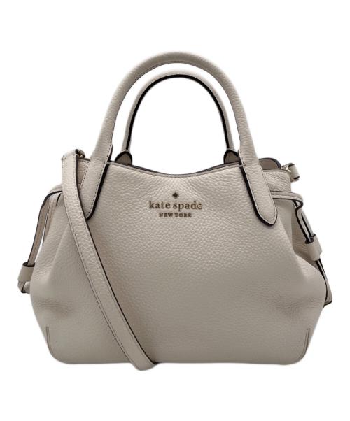 Kate Spade（ケイトスペード）Kate Spade (ケイトスペード) 2WAYバッグ ホワイトの古着・服飾アイテム
