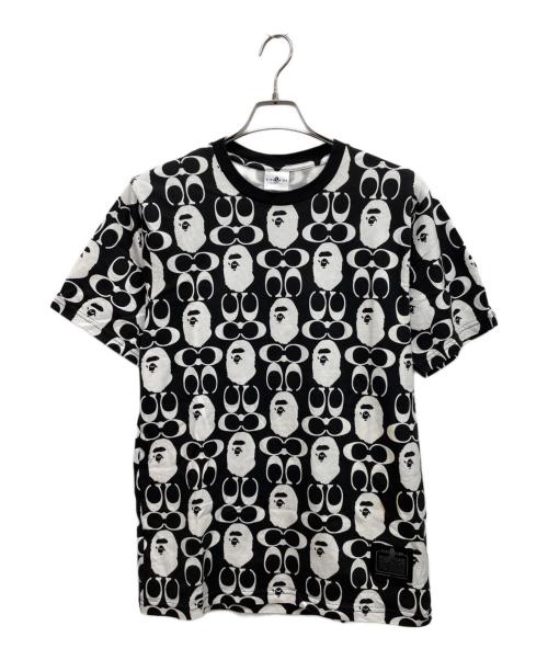 A BATHING APE × COACH（アベイシングエイプ × コーチ）A BATHING APE × COACH (アベイシングエイプ × コーチ) 半袖カットソー ブラック サイズ:Mの古着・服飾アイテム