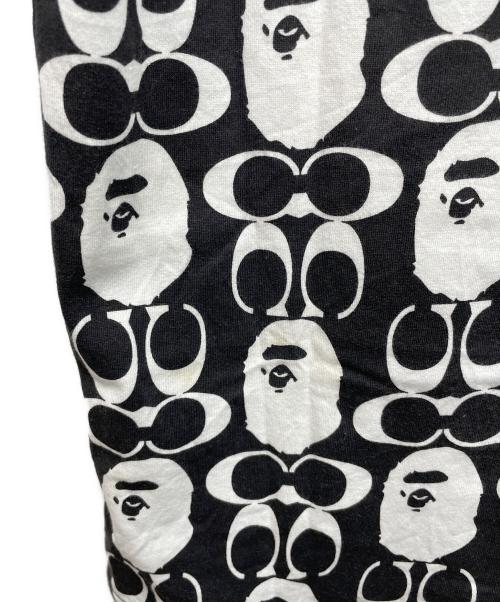 A BATHING APE × COACH（アベイシングエイプ × コーチ）A BATHING APE × COACH (アベイシングエイプ × コーチ) 半袖カットソー ブラック サイズ:Mの古着・服飾アイテム