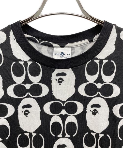 A BATHING APE × COACH（アベイシングエイプ × コーチ）A BATHING APE × COACH (アベイシングエイプ × コーチ) 半袖カットソー ブラック サイズ:Mの古着・服飾アイテム