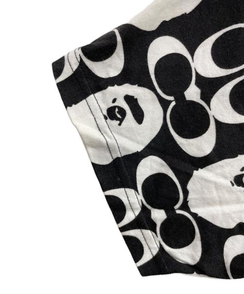 A BATHING APE × COACH（アベイシングエイプ × コーチ）A BATHING APE × COACH (アベイシングエイプ × コーチ) 半袖カットソー ブラック サイズ:Mの古着・服飾アイテム