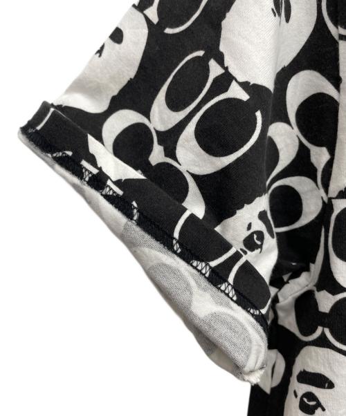 A BATHING APE × COACH（アベイシングエイプ × コーチ）A BATHING APE × COACH (アベイシングエイプ × コーチ) 半袖カットソー ブラック サイズ:Mの古着・服飾アイテム