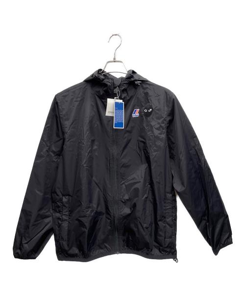 PLAY COMME des GARCONS（プレイコムデギャルソン）PLAY COMME des GARCONS (プレイコムデギャルソン) K-WAY (ケイウェイ) フルジップナイロンジャケット ブラック サイズ:MEDIUMの古着・服飾アイテム