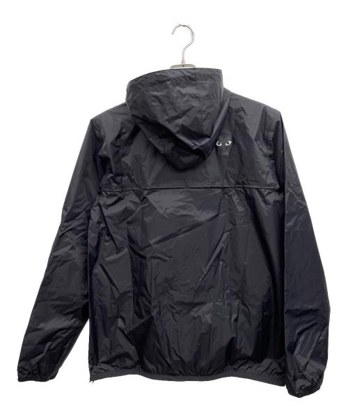 PLAY COMME des GARCONS（プレイコムデギャルソン）PLAY COMME des GARCONS (プレイコムデギャルソン) K-WAY (ケイウェイ) フルジップナイロンジャケット ブラック サイズ:MEDIUMの古着・服飾アイテム