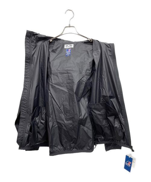 PLAY COMME des GARCONS（プレイコムデギャルソン）PLAY COMME des GARCONS (プレイコムデギャルソン) K-WAY (ケイウェイ) フルジップナイロンジャケット ブラック サイズ:MEDIUMの古着・服飾アイテム