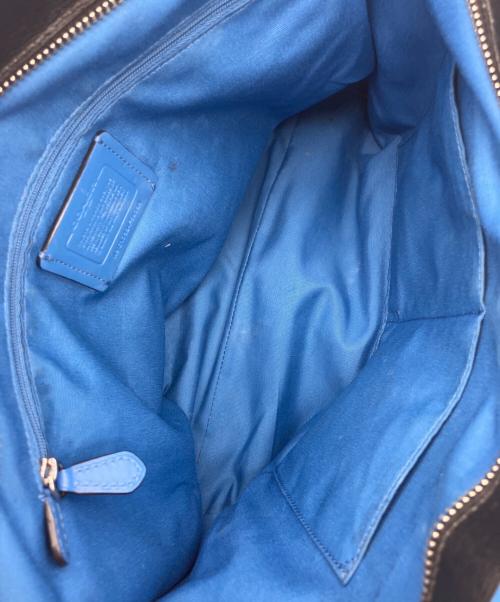 COACH（コーチ）COACH (コーチ) トートバッグ ブラック×ブルーの古着・服飾アイテム