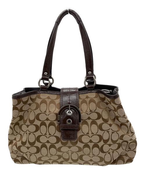 COACH（コーチ）COACH (コーチ) ハンドバッグ ブラウンの古着・服飾アイテム