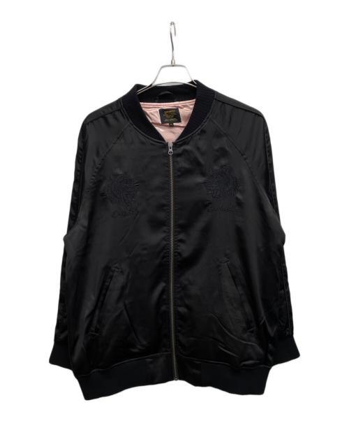 CarHartt（カーハート）CarHartt (カーハート) スカジャン ブラック×ピンク サイズ:XLの古着・服飾アイテム