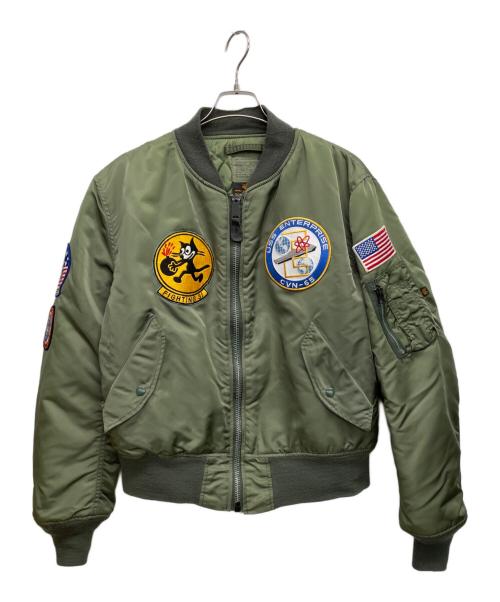 ALPHA（アルファ）ALPHA (アルファ) MA-1ジャケット サイズ:LARGEの古着・服飾アイテム