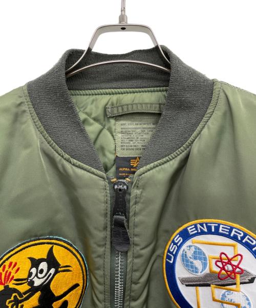ALPHA（アルファ）ALPHA (アルファ) MA-1ジャケット サイズ:LARGEの古着・服飾アイテム