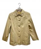 BURBERRY LONDONバーバリーロンドン）の古着「コットンシルク ショートコート」｜ベージュ
