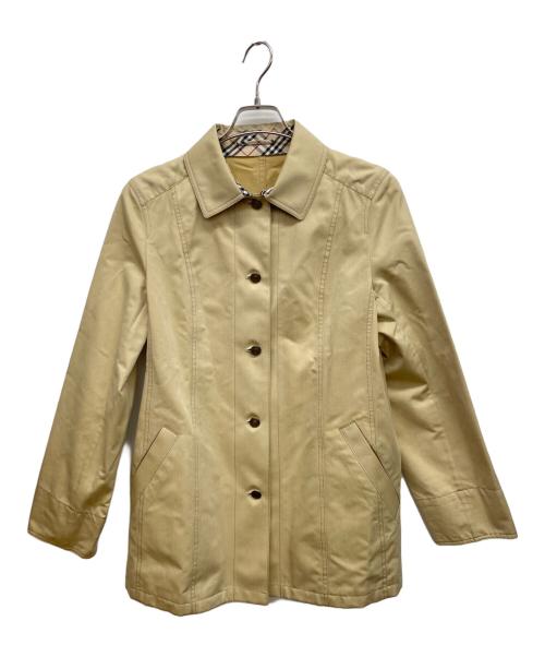 BURBERRY LONDON（バーバリーロンドン）BURBERRY LONDON (バーバリーロンドン) コットンシルク ショートコート ベージュ サイズ:11の古着・服飾アイテム