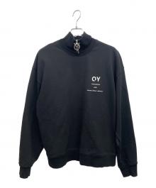 OY（オーワイ）の古着「ハーフジップスウェット」｜ブラック