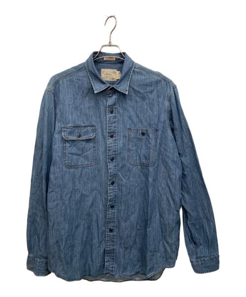 POLO RALPH LAUREN（ポロ・ラルフローレン）POLO RALPH LAUREN (ポロ・ラルフローレン) 長袖シャツ インディゴ サイズ:XLの古着・服飾アイテム
