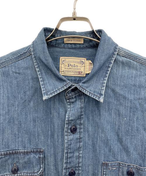 POLO RALPH LAUREN（ポロ・ラルフローレン）POLO RALPH LAUREN (ポロ・ラルフローレン) 長袖シャツ インディゴ サイズ:XLの古着・服飾アイテム