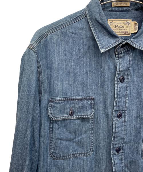 POLO RALPH LAUREN（ポロ・ラルフローレン）POLO RALPH LAUREN (ポロ・ラルフローレン) 長袖シャツ インディゴ サイズ:XLの古着・服飾アイテム