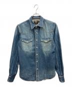 RRL RALPH LAURENダブルアールエル ラルフローレン）の古着「長袖シャツ」｜インディゴ