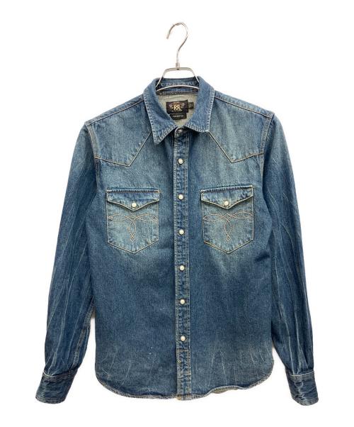 RRL RALPH LAUREN（ダブルアールエル ラルフローレン）RRL RALPH LAUREN (ダブルアールエル ラルフローレン) 長袖シャツ インディゴ サイズ:Sの古着・服飾アイテム