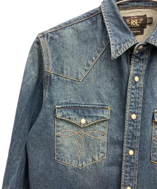 RRL RALPH LAUREN（ダブルアールエル ラルフローレン）RRL RALPH LAUREN (ダブルアールエル ラルフローレン) 長袖シャツ インディゴ サイズ:Sの古着・服飾アイテム