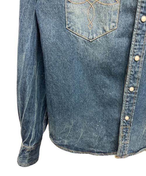 RRL RALPH LAUREN（ダブルアールエル ラルフローレン）RRL RALPH LAUREN (ダブルアールエル ラルフローレン) 長袖シャツ インディゴ サイズ:Sの古着・服飾アイテム