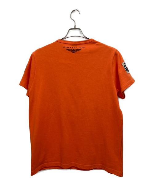 AVIREX（アヴィレックス）AVIREX (アヴィレックス) 半袖カットソー オレンジ サイズ:Fの古着・服飾アイテム