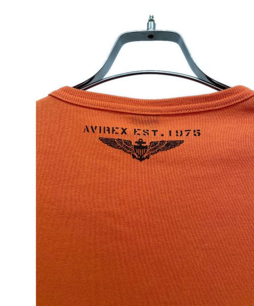 AVIREX（アヴィレックス）AVIREX (アヴィレックス) 半袖カットソー オレンジ サイズ:Fの古着・服飾アイテム