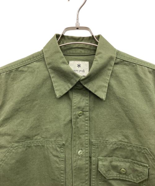 Snow peak（スノーピーク）Snow peak (スノーピーク) リップストップフィールドシャツ サイズ:Mの古着・服飾アイテム