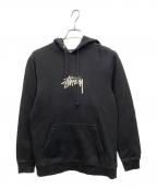 stussyステューシー）の古着「プルオーバーパーカー」｜ブラック