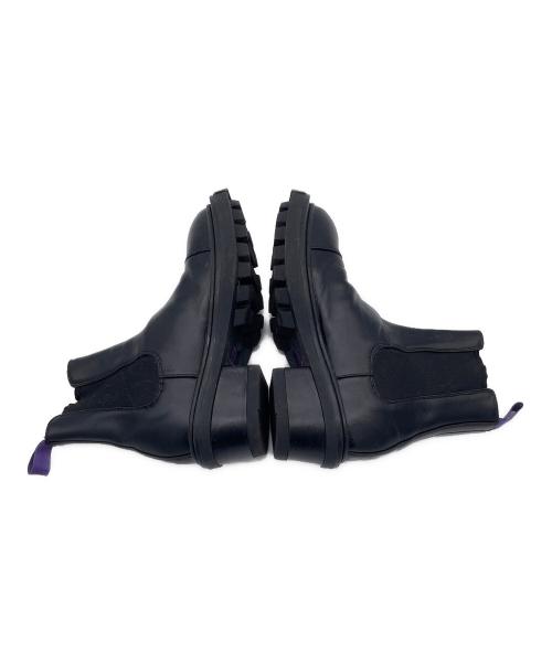 Eytys（エイティーズ）Eytys (エイティーズ) サイドゴアブーツ ブラック×パープル サイズ:24.5の古着・服飾アイテム