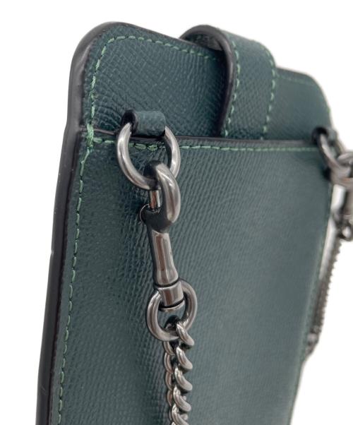 COACH（コーチ）COACH (コーチ) ノース／サウス フォーン クロスボディ　スマホショルダーバッグ グリーンの古着・服飾アイテム